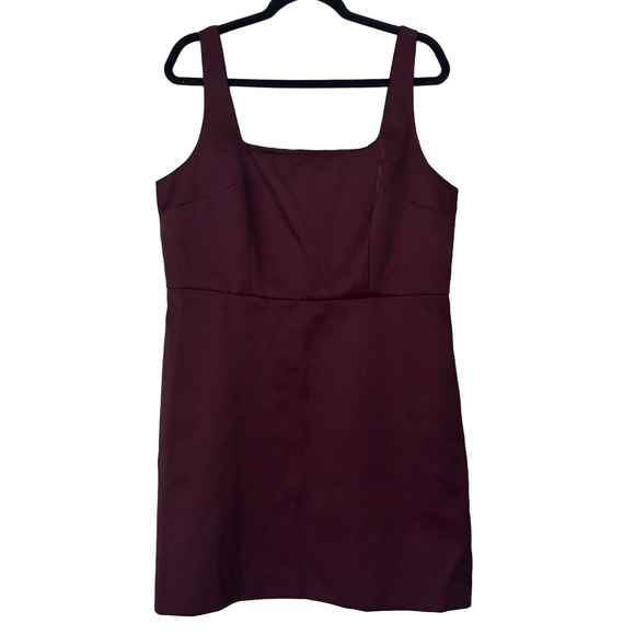A New Day Satin Burgundy Dress - Picture 4 of 8